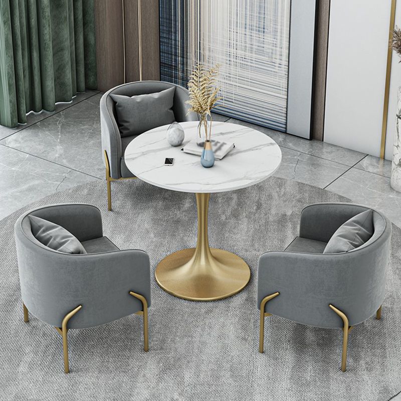 Traditional Luxury Round Dining Site Table Stone Home Furniture with Tulip Base Clearhalo ' dining_table' 'Dining Tables & Seating' 'Dining Tables' 'furn' 'furn_dining_table' 'Furniture' 'furniture_dining_table' 'Kitchen & Dining Furniture' 'kitchen&dining_furn' 'kitchen' 'kitchen_dining_table' 1200x1200_1be80550-eff5-4caf-9e61-101ad766326d
