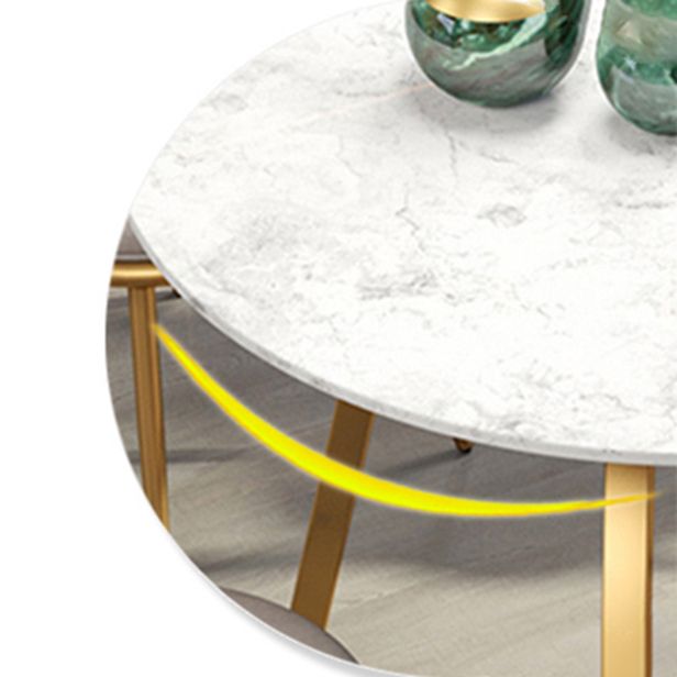 Glam 1/4/5/6 Pieces Dining Set Round Stone Dining Table for Dining Room Clearhalo 'Dining Room Sets' 'Dining Tables & Seating' 'dining_room_set' 'furn' 'furn_dining_room_set' 'Furniture' 'furniture_dining_room_set' 'Kitchen & Dining Furniture' 1200x1200_1be975db-fece-424e-8cb1-5103ebf24633