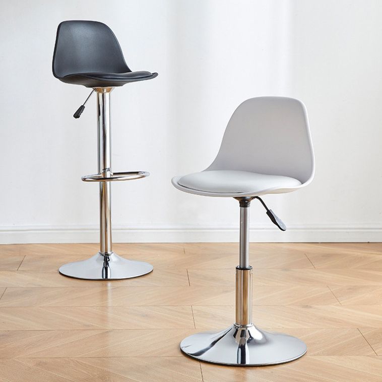 Contemporary Bar-stool Liftable Counter Bar Stool with Metal Legs Clearhalo 'Bar Furniture' 'Bar Stools' 'bar_stools' 'Furniture' 'furniture_bar_stools' 'Kitchen & Dining Furniture' 1200x1200_1bea2a34-fd1b-4896-b6f3-2d66fd9451c1