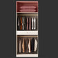 Armoire d'armoire de chambre à coucher de style moderne armoire de rangement en bois avec canne de vêtements