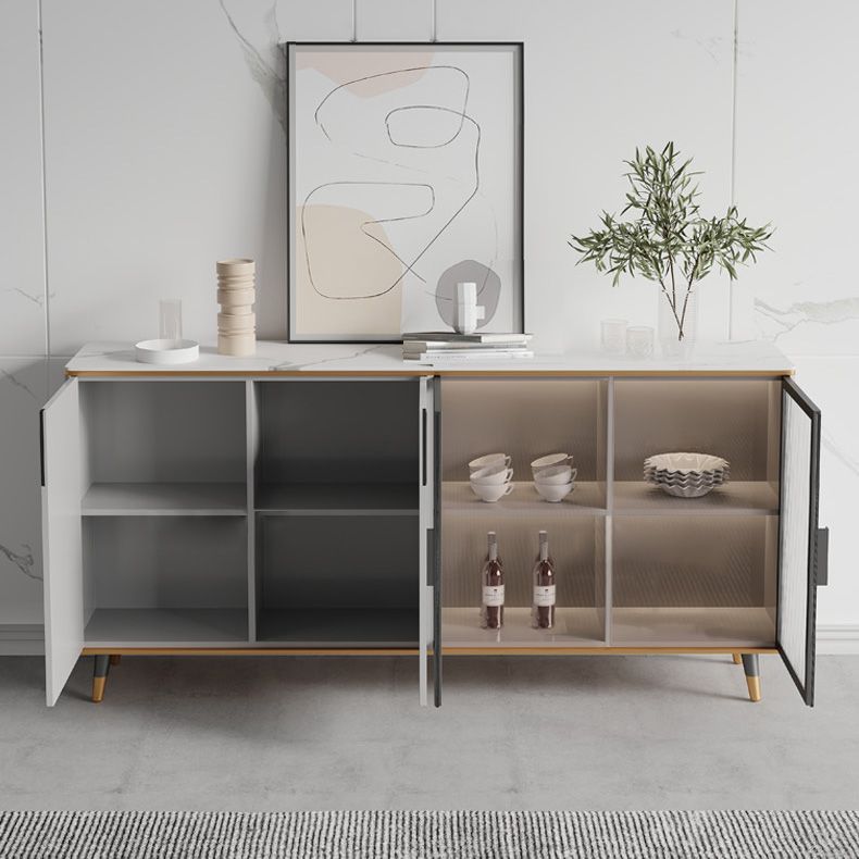33.46"H Sideboard Glam Style Dining Server for Kitchen and Living Room Clearhalo 'buffet_sideboard' 'Buffets & Sideboards' 'furn' 'furn_buffet_sideboard' 'Furniture' 'Kitchen & Dining Furniture' 1200x1200_1beaf805-c70e-468b-a65a-525a1e53ba1e