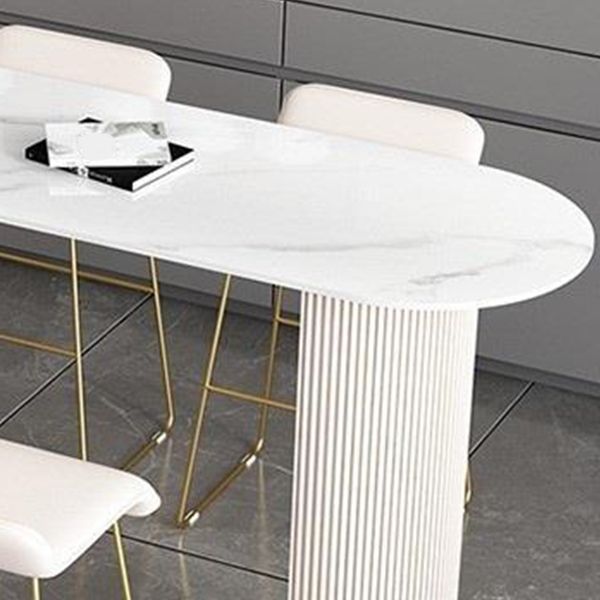 Modern 1/2/5 Pieces Metal Bar Table Set Stone Bar Table with High Stools for Kitchen Clearhalo 'Bar Furniture' 'furn' 'furn_home_bar_bar_sets' 'Furniture' 'Home Bars & Bar Sets' 'home_bar_bar_sets' 'Kitchen & Dining Furniture' 1200x1200_1beba31f-8bf4-4730-8ee1-fe94237441c5