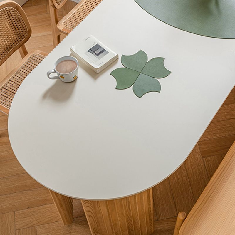 Free Form Dining Table with Ash Wood Base Modern Dinette Table for Home Clearhalo 'Dining Tables & Seating' 'Dining Tables' 'dining_table' 'furn' 'furn_dining_table' 'Furniture' 'Kitchen & Dining Furniture' 1200x1200_1bebc76d-c9f9-4a24-a310-eaee053589f1