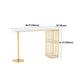 Glam Style 41.3"H Bar Table Marble White Top Specialty Bistro Table in Gold Clearhalo 'Bar Furniture' 'Bar Tables' 'bar_tables' 'furn' 'furn_bar_tables' 'Furniture' 'furniture_bar_tables' 'Kitchen & Dining Furniture' 'kitchen&dining_furn' 'kitchen' 1200x1200_1bebd09f-3334-4d04-9cbd-20ddb8a80eb2