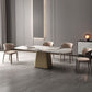 Modern Dining Table Stone Top Table with Stainless Steel Pedestal Base Clearhalo ' dining_table' 'Dining Tables & Seating' 'Dining Tables' 'furn' 'furn_dining_table' 'Furniture' 'furniture_dining_table' 'Kitchen & Dining Furniture' 'kitchen&dining_furn' 'kitchen' 'kitchen_dining_table' 1200x1200_1becff4c-d39a-46d6-8e80-c0008ee1aa20
