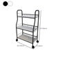 Contemporary Standard Bookshelf Open Back Metal Bookcase with Shelves