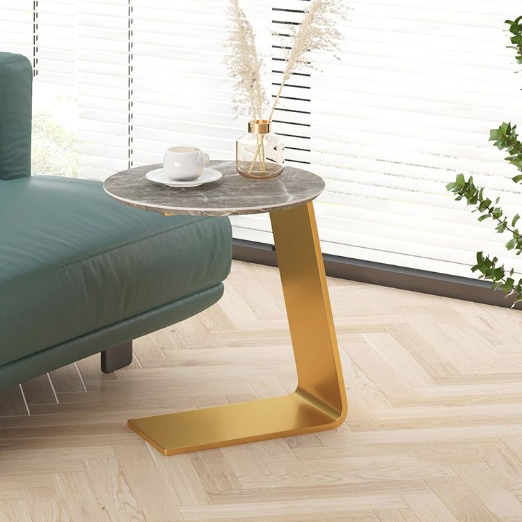 19.69" Tall Contemporary Style Side End Table Metal C Round Sofa Side Accent Table Clearhalo 'Coffee & Accent Tables' 'End & Side Tables' 'end_side_tables' 'furn' 'furn_end_side_tables' 'Furniture' 'Living Room Furniture' 1200x1200_1bee140f-5d8a-443c-8188-3c2d1de50b46