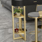Contemporary Indoor Marble Cocktail Bar Table Storage Sled Bistro Bar Table Clearhalo 'Bar Furniture' 'Bar Tables' 'bar_tables' 'furn' 'furn_bar_tables' 'Furniture' 'furniture_bar_tables' 'Kitchen & Dining Furniture' 'kitchen&dining_furn' 'kitchen' 1200x1200_1bee3ccc-7b4b-4860-9a69-149fd936f34b