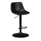 Contemporary Metal Barstool Faux Leather Upholstered Counter Stool Home