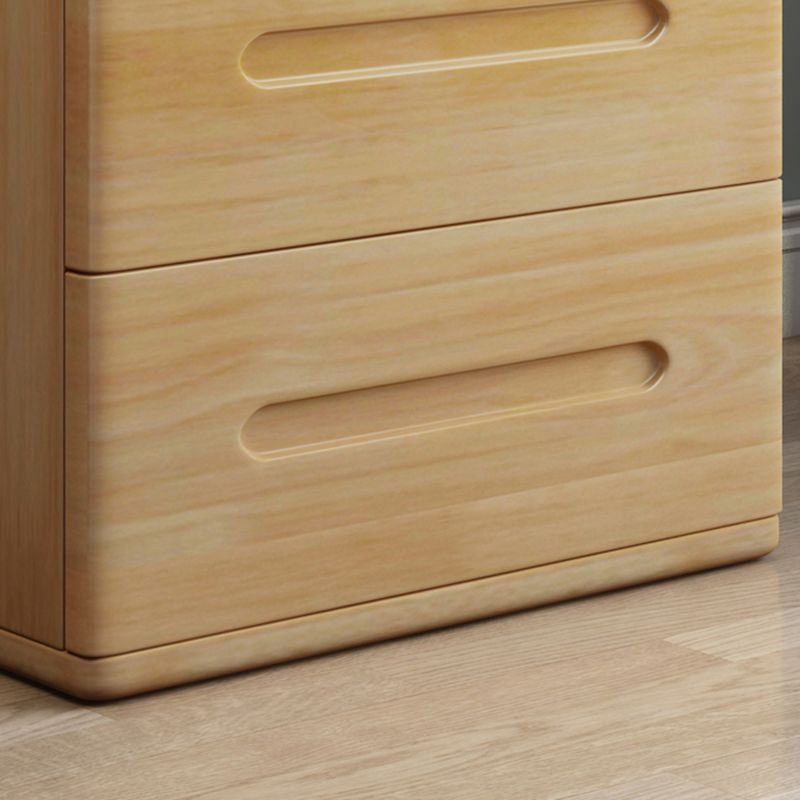 Contemporáneo 22.83 '"Cofre de madera alto, rectángulo 3- Cajón de acento Cofre