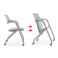 Contemporary Fixed Arms Swivel Chair Gray Cushion Conference Chair Clearhalo 'furn' 'furn_office_chair' 'Furniture' 'Office Chairs' 'Office Furniture' 'office_chair' 1200x1200_1bf59526-4766-4895-8a5e-0cfd80d198c6