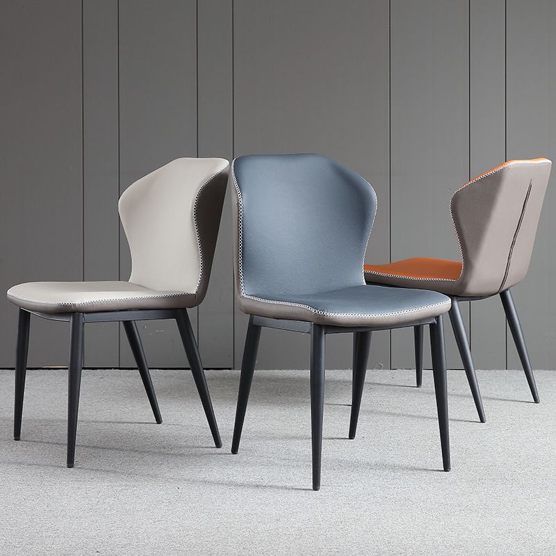 Sedie laterali di wingback in fico cucina da pranzo sedie senza braccio