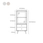 Modern Standard Bookshelf Drawers Included Engineered Wood Bookcase with Doors