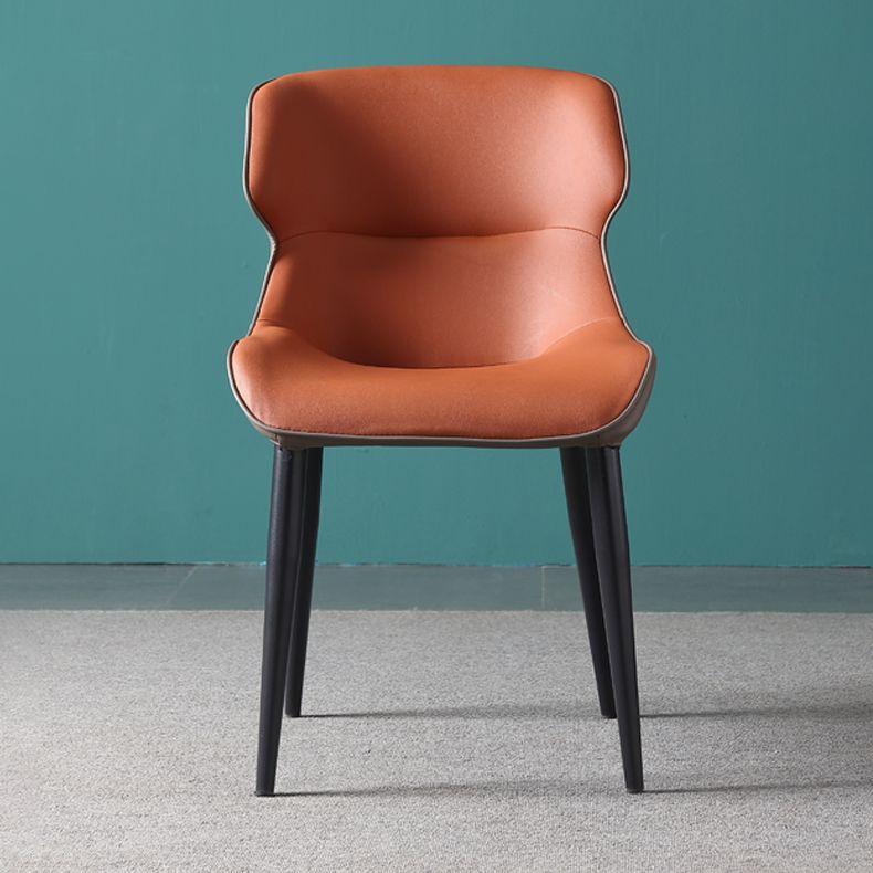 Set di sedie laterali contemporanee set di sedie laterali in pelle finta per cucina