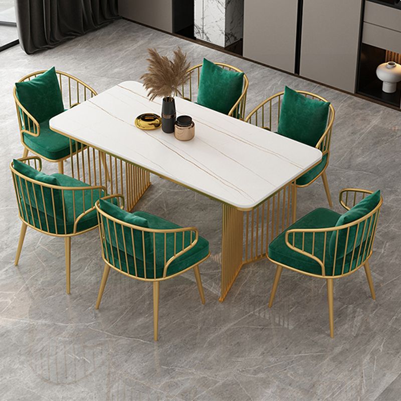 Rectangle Dining Table Traditional Luxury Double Pedestal Dining Table for Dining Room Clearhalo 'Dining Tables & Seating' 'Dining Tables' 'dining_table' 'furn' 'furn_dining_table' 'Furniture' 'Kitchen & Dining Furniture' 1200x1200_1bff2394-8f01-453f-96c2-418722904651