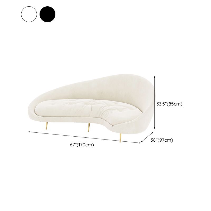 Stationary Sofa Apartment Slope Arm Loveseat for Living Room