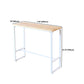 Industrial Style Bar Table Rectangle Solid Wood Bistro Bar Desk