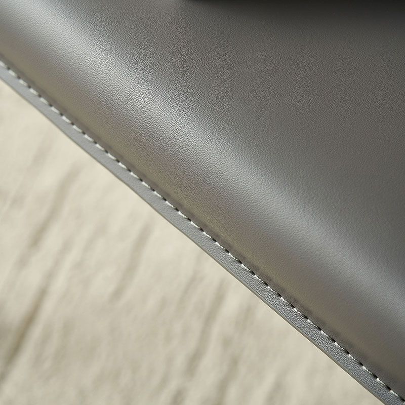 Modern Leather Dining Room Chair Metal Armless Chair for Restaurant Use Clearhalo ' kitchen&dining_furn' 'Dining Chairs' 'Dining Tables & Seating' 'dining_chair' 'furn' 'furn_dining_chair' 'Furniture' 'furniture_dining_chair' 'Kitchen & Dining Furniture' 'kitchen' 1200x1200_1c026e1b-ae11-4b3e-bdfa-10ded31a58f8