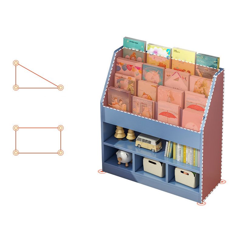 Manufactured Wood Ladder Bookshelf Scandinavian Vertical Closed Back Bookcase Clearhalo 'Bookcases' 'furn' 'furn_bookcases' 'Furniture' 'furniture_bookcases' 'Office Furniture' 1200x1200_1c029f48-44db-4b8c-b010-4d613d994131