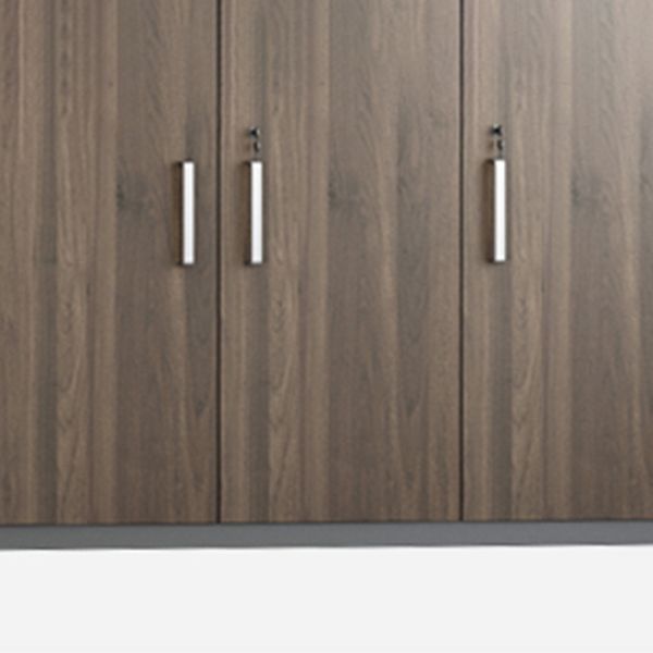 Estantes de almacenamiento de archivos de madera Archivo vertical de archivos con bloqueo para hogar u oficina