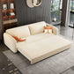 Modern Futon Sofa Bed 30.31" Wide Fabric Storage Futon with Storage