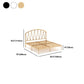 Metalen glamour open frame bed 45 "lang standaardbed met hoofdeinde