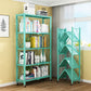 Foldable Bookshelf Scandinavian Style Bookcase for Home Office with Casters Clearhalo 'Bookcases' 'furn' 'furn_bookcases' 'Furniture' 'furniture_bookcases' 'Office Furniture' 1200x1200_1c09b2f5-fbbc-4365-9102-50be020100ac