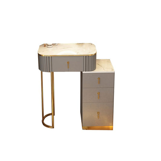 Solid Wood Makeup Vanity Desk Lighted Mirror Makeup Vanity Set Clearhalo 'Bedroom Furniture' 'furn' 'furn_makeup_vanities' 'Furniture' 'Makeup Vanities' 'makeup_vanities' 1200x1200_1c0b5820-e965-4320-86f1-cd3ca0ec73ce