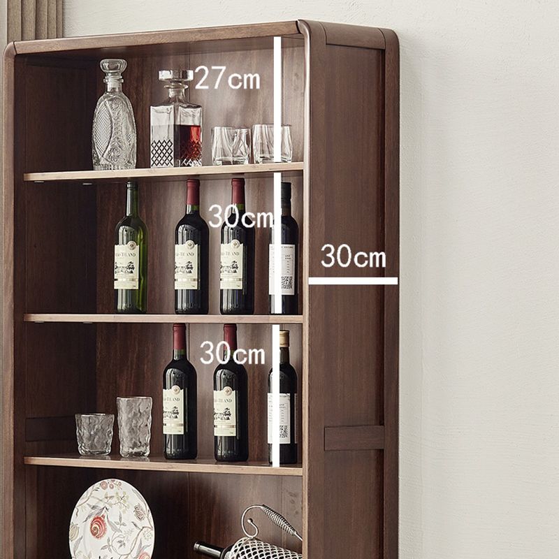 Moderne stijl gesloten back -boekenplank standaard massief houten boekenkast met laden