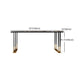 Living Room Rectangle Wood Top Counter Table Gold Base Glam Style Bar Table Clearhalo 'Bar Furniture' 'Bar Tables' 'bar_tables' 'Furniture' 'furniture_bar_tables' 'Kitchen & Dining Furniture' 1200x1200_1c0dd54d-f529-4851-ad59-3f224c5e197b