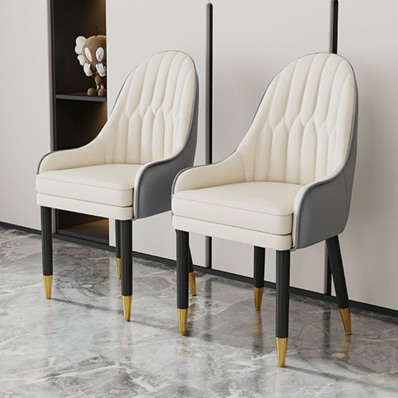 Scandinavian Style Metal Chairs Solid Back Arm Kitchen Dining Chair Set Clearhalo ' kitchen&dining_furn' 'Dining Chairs' 'Dining Tables & Seating' 'dining_chair' 'furn' 'furn_dining_chair' 'Furniture' 'furniture_dining_chair' 'Kitchen & Dining Furniture' 'kitchen' 1200x1200_1c0fddf6-3199-44da-a1c6-51fc91547df4