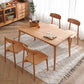 Rectangle Cherry Wood Dining Table Modern Wood Table in Nature with 4 Legs Clearhalo ' dining_table' 'Dining Tables & Seating' 'Dining Tables' 'furn' 'furn_dining_table' 'Furniture' 'furniture_dining_table' 'Kitchen & Dining Furniture' 'kitchen&dining_furn' 'kitchen' 'kitchen_dining_table' 1200x1200_1c1178d9-5adb-4baa-a0da-769fc5c7b213