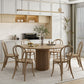 Round Pedestal Casual Dining Table Wood Color Fixed Table with Pinewood Solid Wood Clearhalo ' dining_table' 'Dining Tables & Seating' 'Dining Tables' 'furn' 'furn_dining_table' 'Furniture' 'furniture_dining_table' 'Kitchen & Dining Furniture' 'kitchen&dining_furn' 'kitchen' 'kitchen_dining_table' 1200x1200_1c128332-1001-4900-9ebe-7930dfeedd59