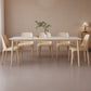 Rectangle Dining Table Set 1/2/6/7/9 Pieces Modern Sintered Stone Table Armless Chairs Clearhalo 'Dining Room Sets' 'Dining Tables & Seating' 'dining_room_set' 'furn' 'furn_dining_room_set' 'Furniture' 'Kitchen & Dining Furniture' 1200x1200_1c135386-d69e-4f7b-93e8-e615a443829b