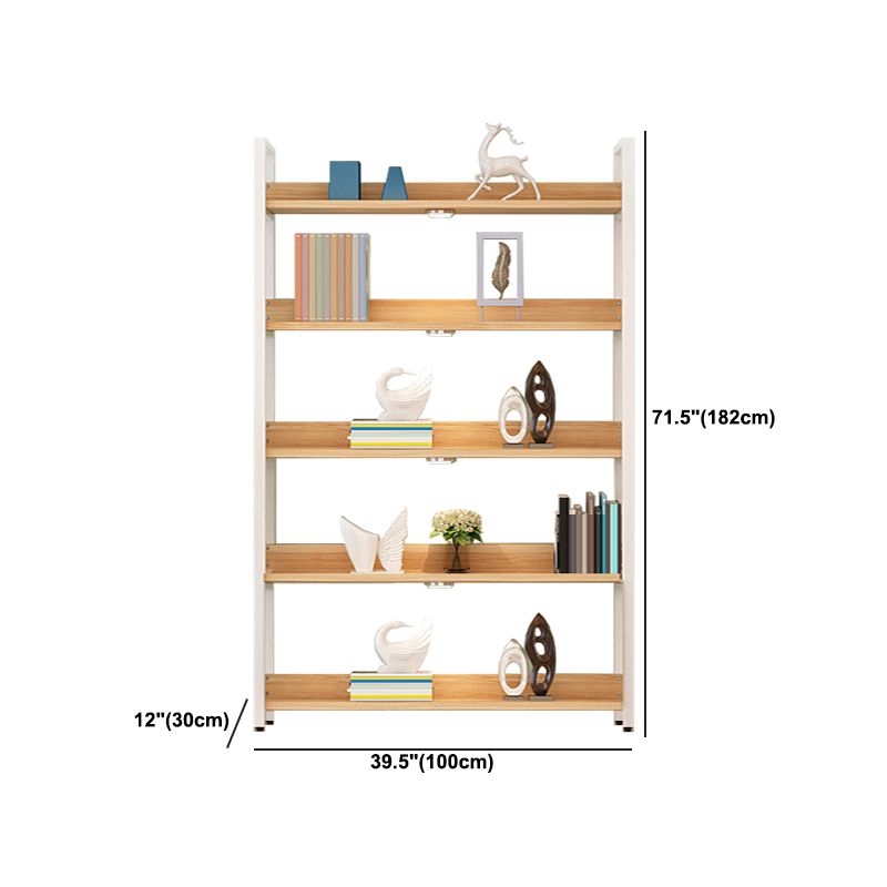Modern Engineered Wood Bookshelf Etagere Open Shelf Vertical Bookcase Clearhalo 'Bookcases' 'furn' 'furn_bookcases' 'Furniture' 'Office Furniture' 1200x1200_1c13e646-7134-40d7-ae8f-2f153f3d1868