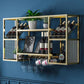 Modern Simple Wine Rack Iron Shelf Wall Mounted Wine Rack for Kitchen