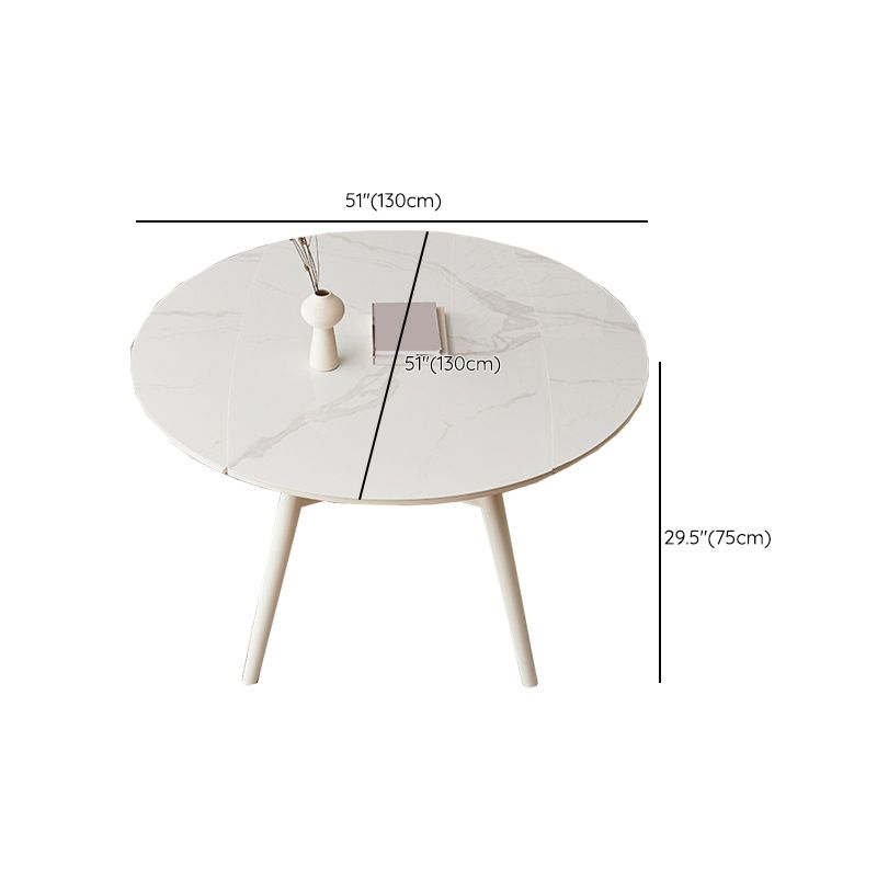 モダンな1/4/5/7ピースダイニングセット長方形の石の折りたたみ式ダイニングテーブルダイニングルーム用