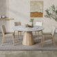 Modern Round Table White Sintered Stone Dining Table for Home Clearhalo 'Dining Tables & Seating' 'Dining Tables' 'dining_table' 'furn' 'furn_dining_table' 'Furniture' 'Kitchen & Dining Furniture' 1200x1200_1c166ebe-ec78-45e4-a93a-26685f02368e