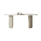 Oval Double Pedestal Modern Dining Table Sintered Stone Fixed Table for Kitchen Clearhalo ' dining_table' 'Dining Tables & Seating' 'Dining Tables' 'furn' 'furn_dining_table' 'Furniture' 'furniture_dining_table' 'Kitchen & Dining Furniture' 'kitchen&dining_furn' 'kitchen' 'kitchen_dining_table' 1200x1200_1c189eaf-1767-4e09-8dca-07b6ccff5e6a