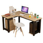 Modern Corner Wooden Writing Desk Cable Management H-Shape Office Desk with Metal Legs Clearhalo 'furn' 'furn_office_desk' 'Furniture' 'Office Desks' 'Office Furniture' 'office_desk' 1200x1200_1c191190-00a8-43dc-8d19-7e87d0c6876b