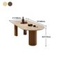 Solid Wood Contemporary Free Form Dining Table Pine Wood Top Table for Home Clearhalo ' dining_table' 'Dining Tables & Seating' 'Dining Tables' 'furn' 'furn_dining_table' 'Furniture' 'furniture_dining_table' 'Kitchen & Dining Furniture' 'kitchen&dining_furn' 'kitchen' 'kitchen_dining_table' 1200x1200_1c1a1969-a518-4eac-946e-9dd665e7986c