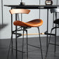 Industrial Footrest Low Back Barstool Matte Finish Leather Milk Tea Shop Stool Clearhalo 'Bar Furniture' 'Bar Stools' 'bar_stools' 'furn' 'furn_bar_stools' 'Furniture' 'furniture_bar_stools' 'Kitchen & Dining Furniture' 1200x1200_1c1aeb19-907b-4cb7-82f1-7239ff3209c6
