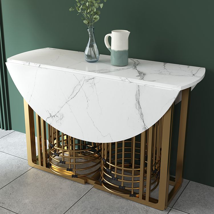 Foldable Artificial Wooden Top Dining Table Extendable Round Table with Trestle Base Clearhalo ' dining_table' 'Dining Tables & Seating' 'Dining Tables' 'furn' 'furn_dining_table' 'Furniture' 'furniture_dining_table' 'Kitchen & Dining Furniture' 'kitchen&dining_furn' 'kitchen' 'kitchen_dining_table' 1200x1200_1c1b2101-a5cf-4a9b-9b28-8ca7f28143d8