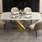 Luxury Sintered Stone Top Dining Set Rectangle 1/4/5/6/7 Pieces Dining Table with Chairs Clearhalo 'Dining Room Sets' 'Dining Tables & Seating' 'dining_room_set' 'furn' 'furn_dining_room_set' 'Furniture' 'furniture_dining_room_set' 'Kitchen & Dining Furniture' 1200x1200_1c1bb948-4dff-43dd-8ebe-0d457a65c8af