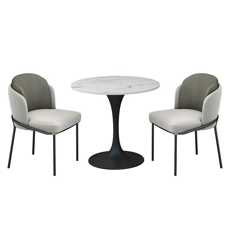 Contemporary 1/2/3/4/5 Pieces Dining Set Sintered Stone Dining Table for Kitchen Clearhalo 'Dining Room Sets' 'Dining Tables & Seating' 'dining_room_set' 'Furniture' 'furniture_dining_room_set' 'Kitchen & Dining Furniture' 'kitchen&dining_furn' 'kitchen' 1200x1200_1c1d0e0f-9404-4d8e-ac05-d2b8c8004230