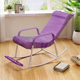 Modern Indoor Rattan Rocking Chair Single Relaxing Rocking Chair