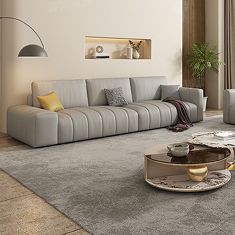 Le macchie scandinave-resistenti per il soggiorno del braccio quadrato di divano e chaise