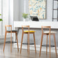 Industrial Style Bar-stool Round Seat with Low Back Wooden Legs for Kitchen Bar Clearhalo 'Bar Furniture' 'Bar Stools' 'bar_stools' 'furn' 'furn_bar_stools' 'furniture_bar_stools' 'Kitchen & Dining Furniture' 'kitchen&dining_furn' 'kitchen' 'kitchen_furn' Furniture' 1200x1200_1c205712-03ca-4bd1-95a0-ccdc72b22303