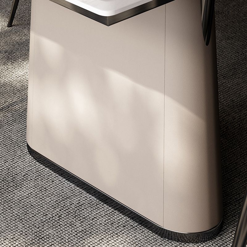 1/5/7 pezzi set da pranzo in pietra bianca moderna per casa