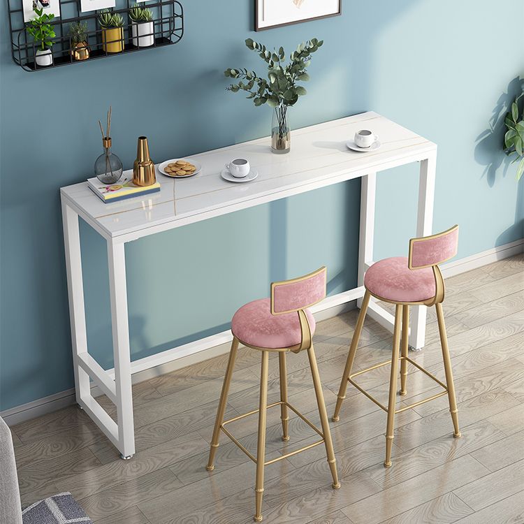 Modern Style Bar Table Stone Top 42-inch Height Pub Table for Dining Room Clearhalo 'Bar Furniture' 'Bar Tables' 'bar_tables' 'furn' 'furn_bar_tables' 'Furniture' 'furniture_bar_tables' 'Kitchen & Dining Furniture' 1200x1200_1c2256f5-2ee3-4f61-9fe5-a53dc34530db